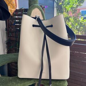 Lauren Ralph Lauren Cream and Navy Shoulder Bag
